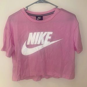 Pink Nike Crop Top